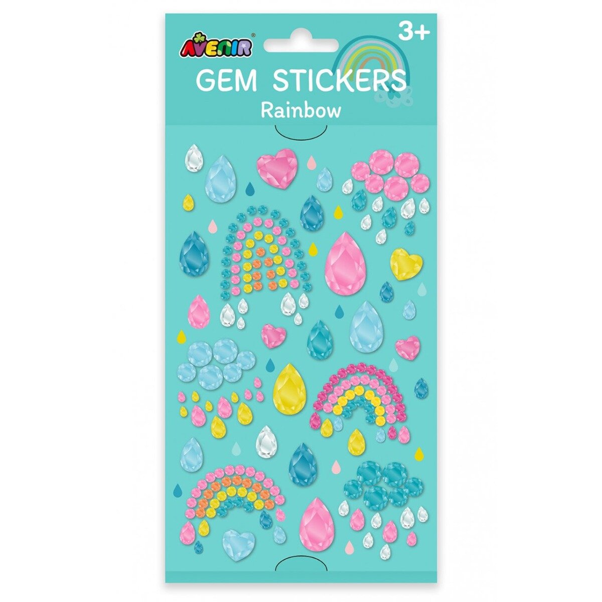 Avenir Set abtibilduri Gem Stickers Rainbow
