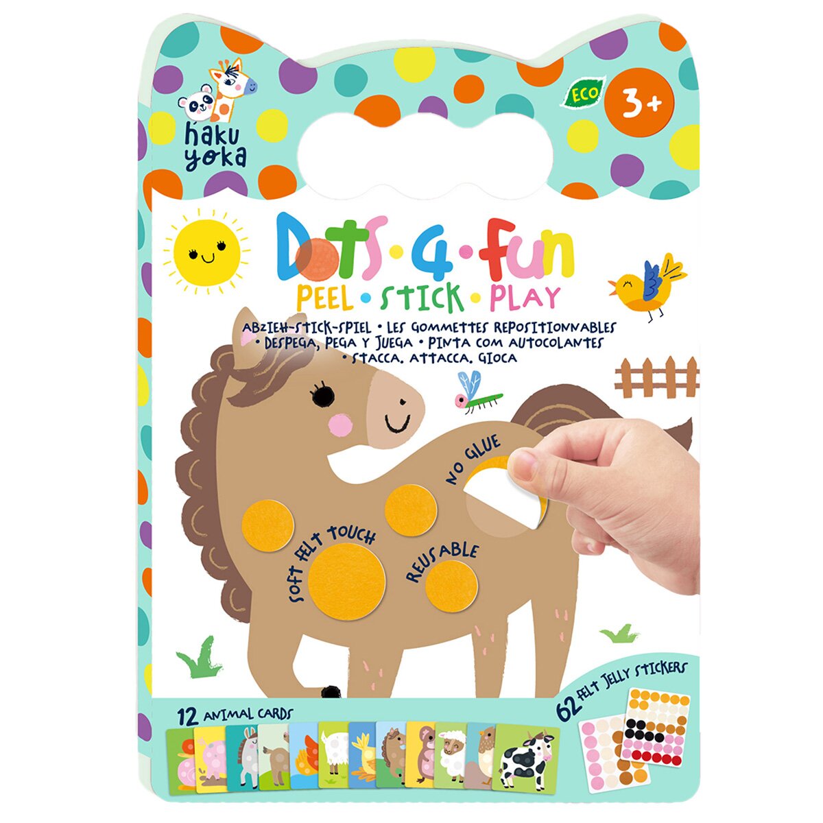 Avenir Set creativ dezlipeste lipeste joaca-te Dots4Fun Animale de ferma