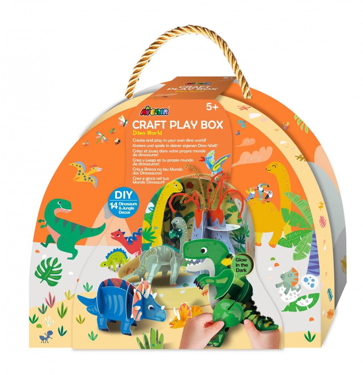 Avenir Set creativ portabil DIY Lumea Dinozaurilor