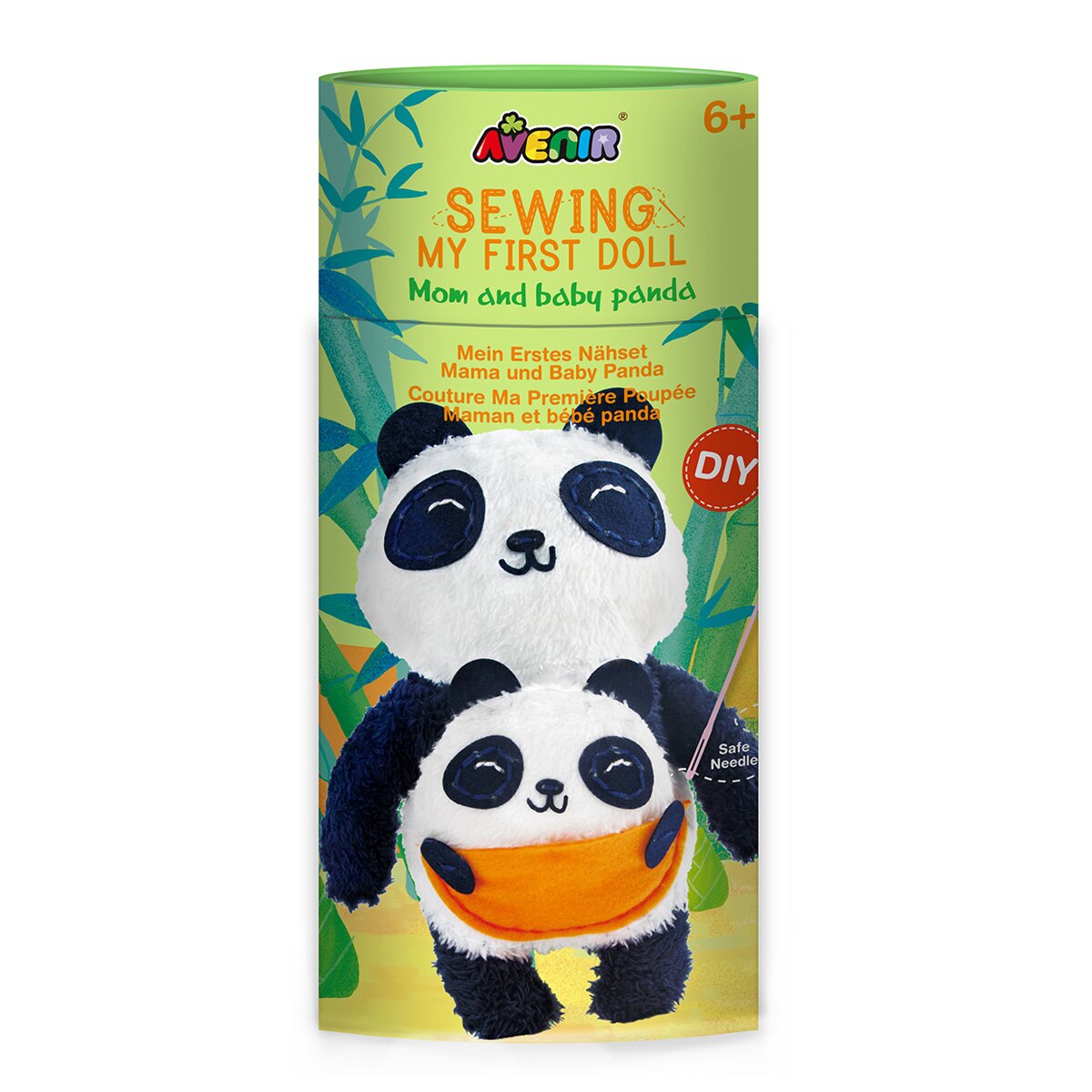 Avenir Set de cusut Prima mea papusa Mama si puiul Panda