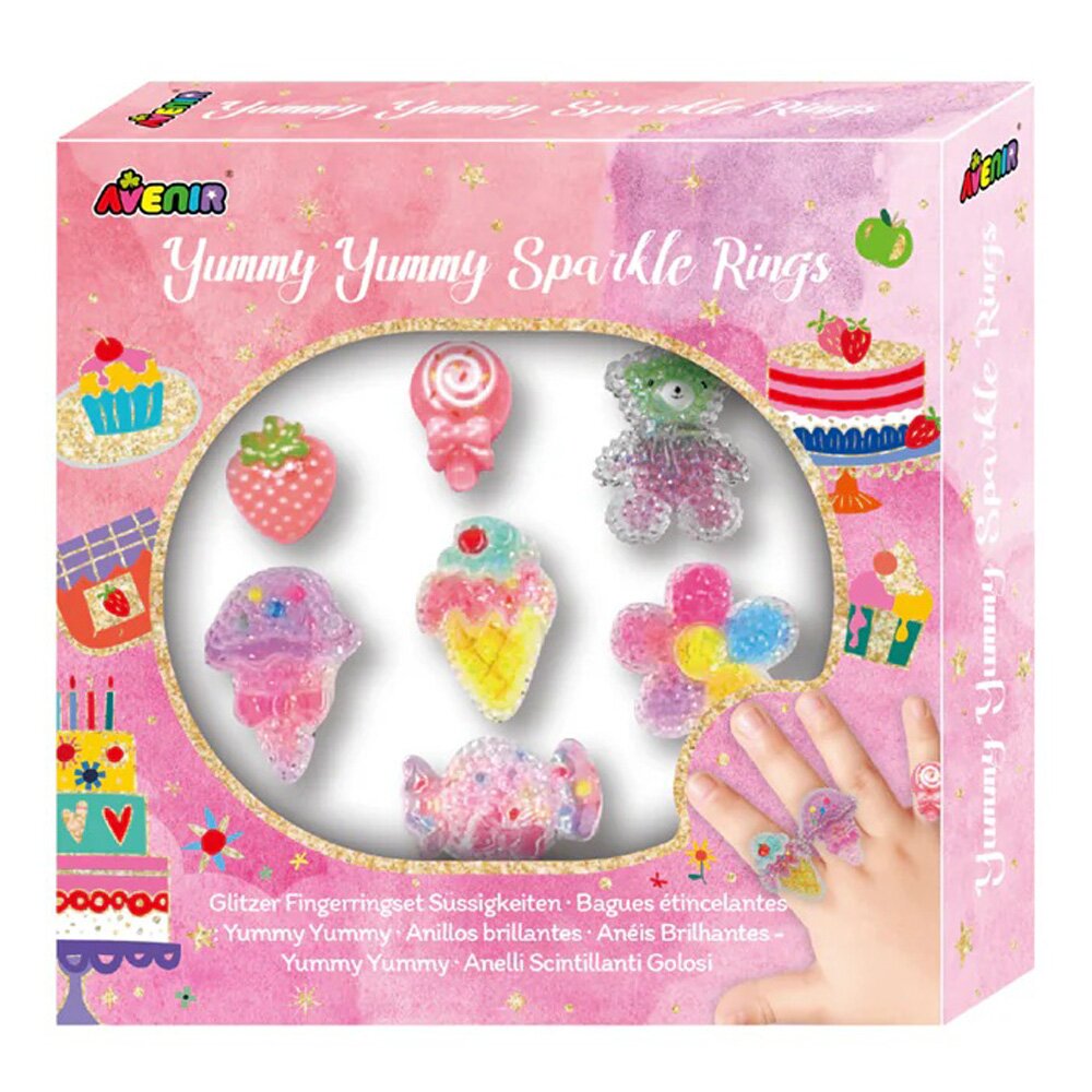 Avenir Set inele stralucitoare Fancy Me Yummy Yummy