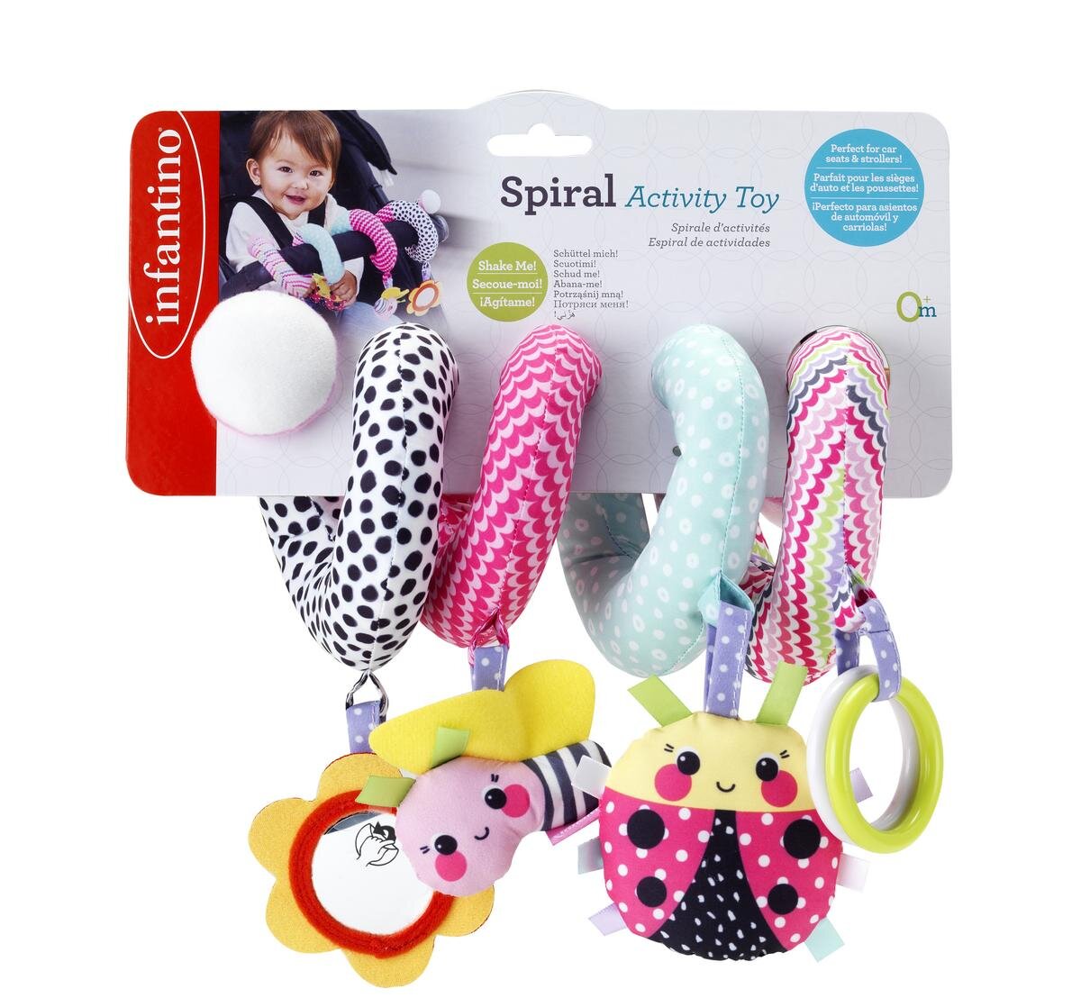 B Kids Jucarie bebelusi Spirala pentru activitati Roz
