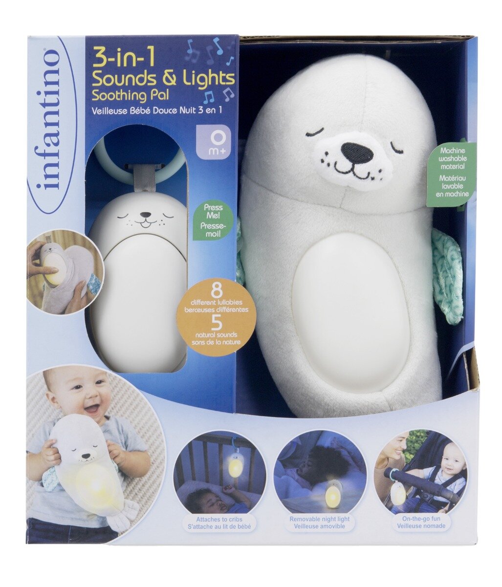 B Kids Jucarie de plus 3 in 1 cu lumini si sunete Foca