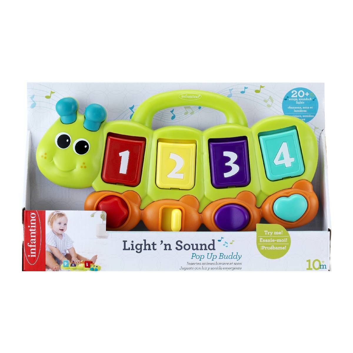 B Kids Jucarie pentru bebelusi omida interactiva