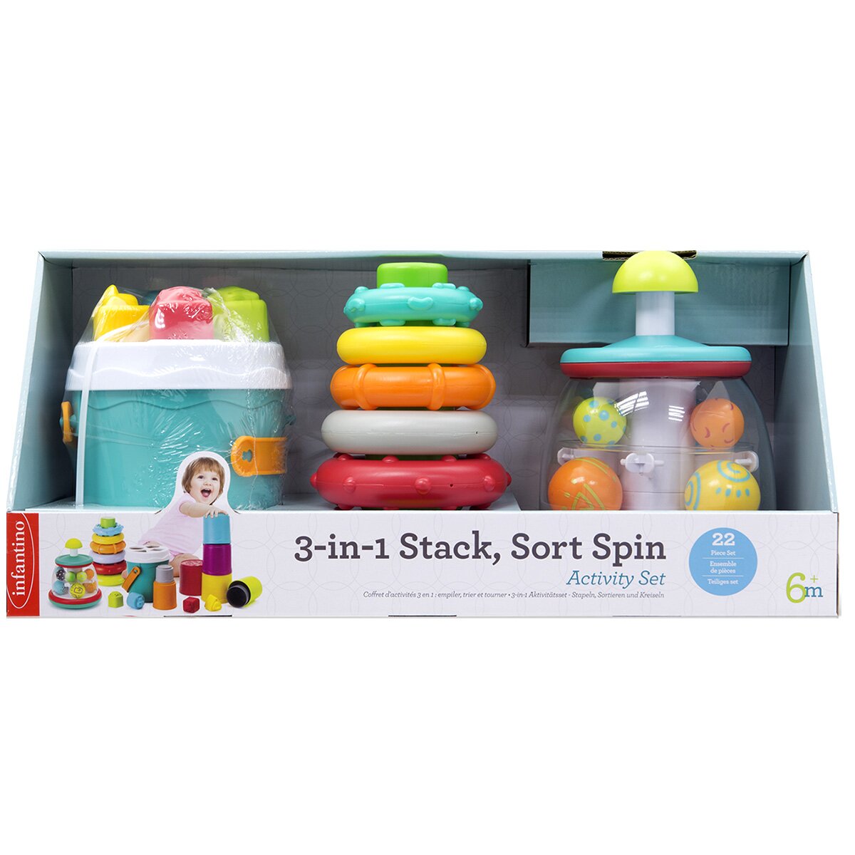 B Kids Set 3 jucarii interactive si de sortat Infantino