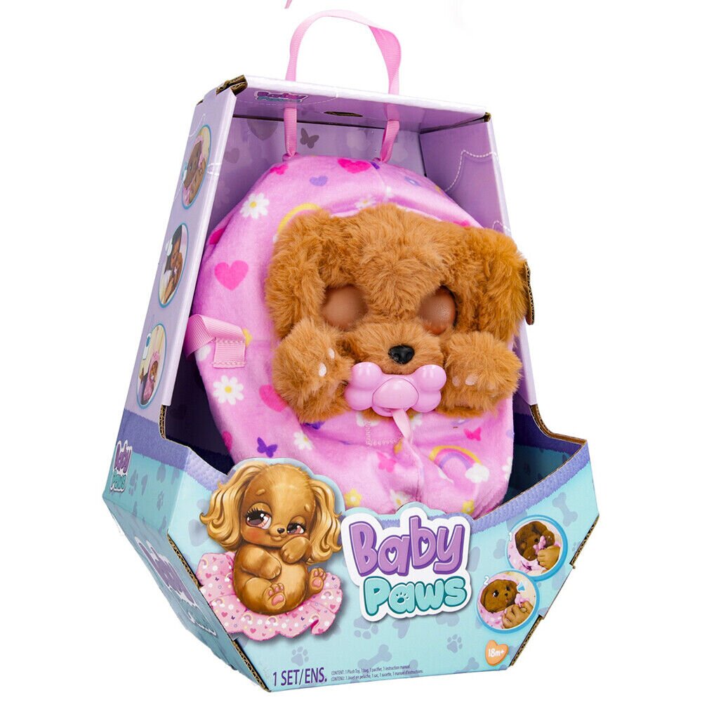 Baby Paws Jucarie de plus interactiva Catel Cocker 30 cm