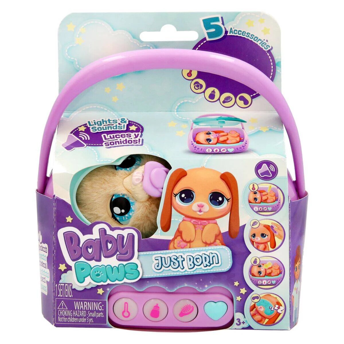 Baby Paws Jucarie de plus interactiva Just Born