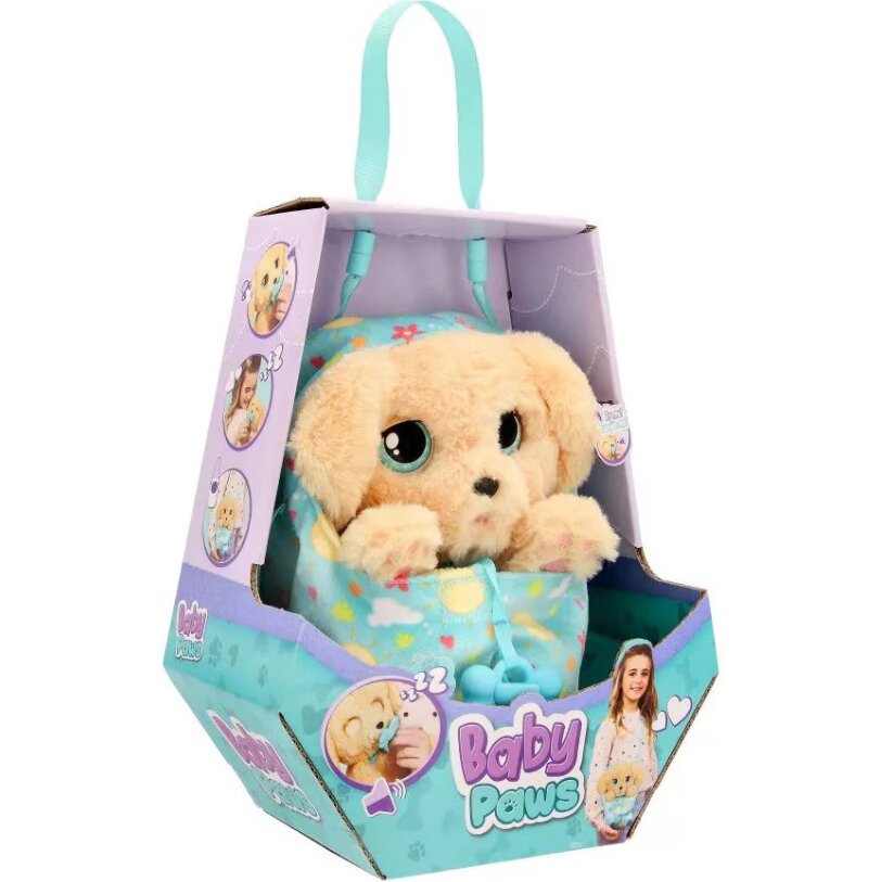 Baby Paws Jucarie de plus interactiva Labrador 20 Cm