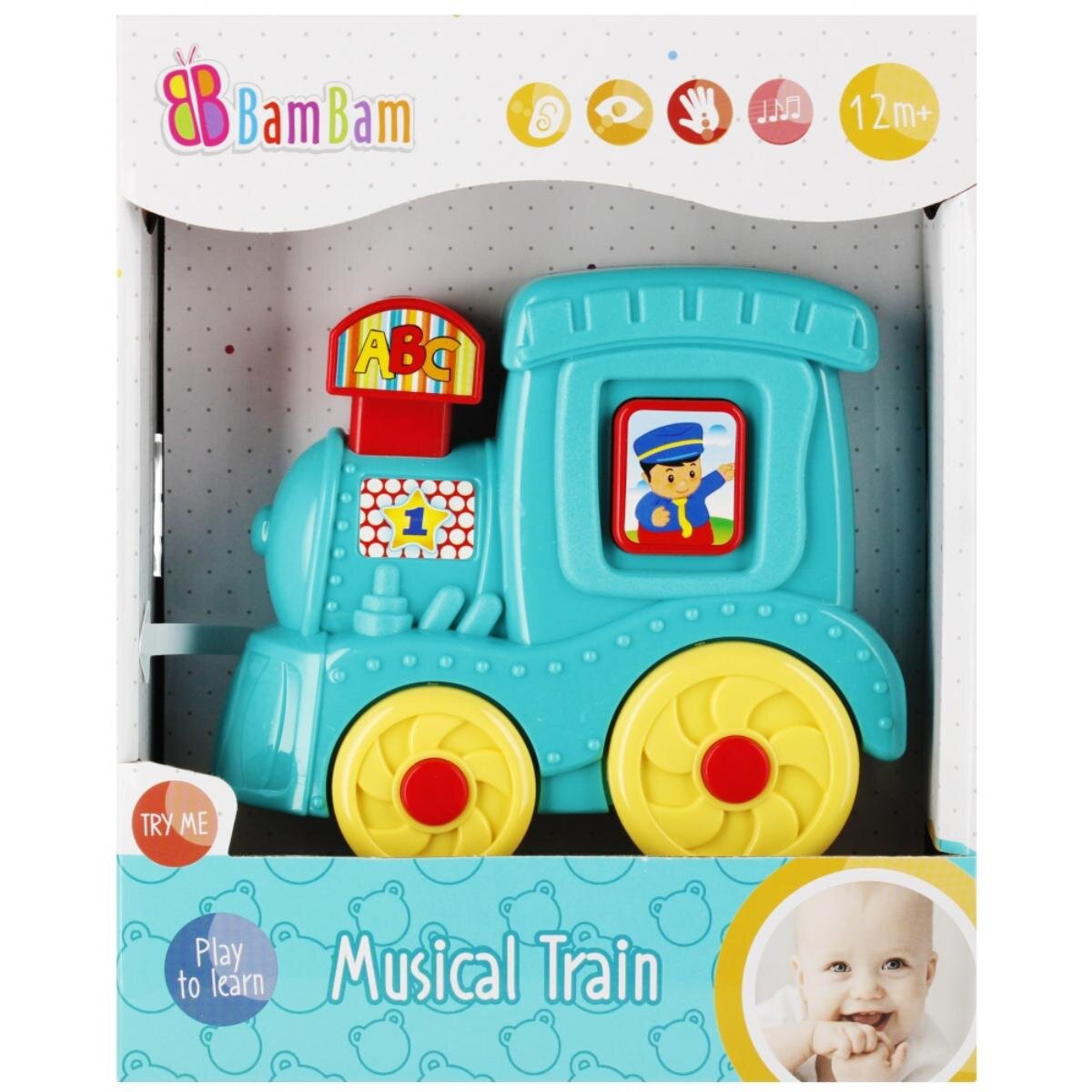 BamBam Jucarie bebelusi Locomotiva muzicala