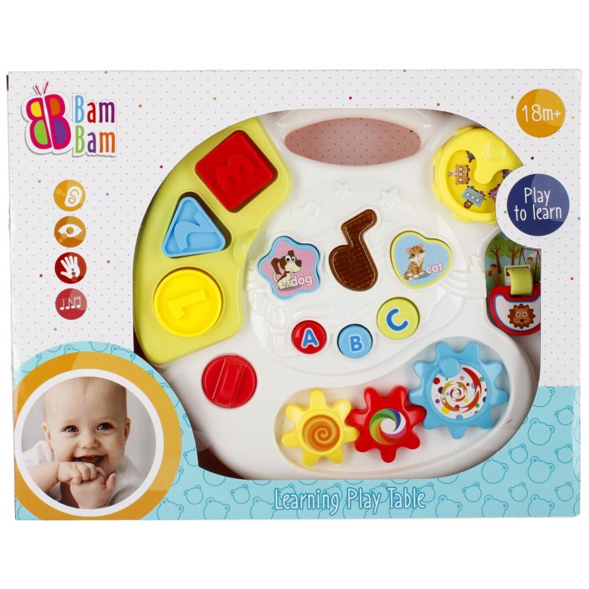 BamBam Jucarie bebelusi Masuta muzicala cu activitati
