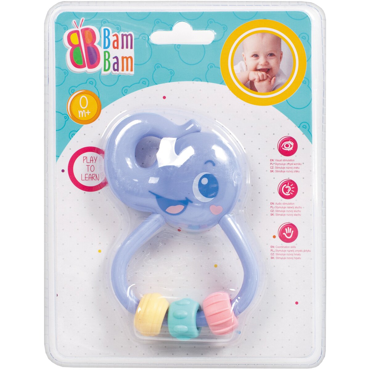 BamBam Jucarie bebelusi Zornaitoare elefantel