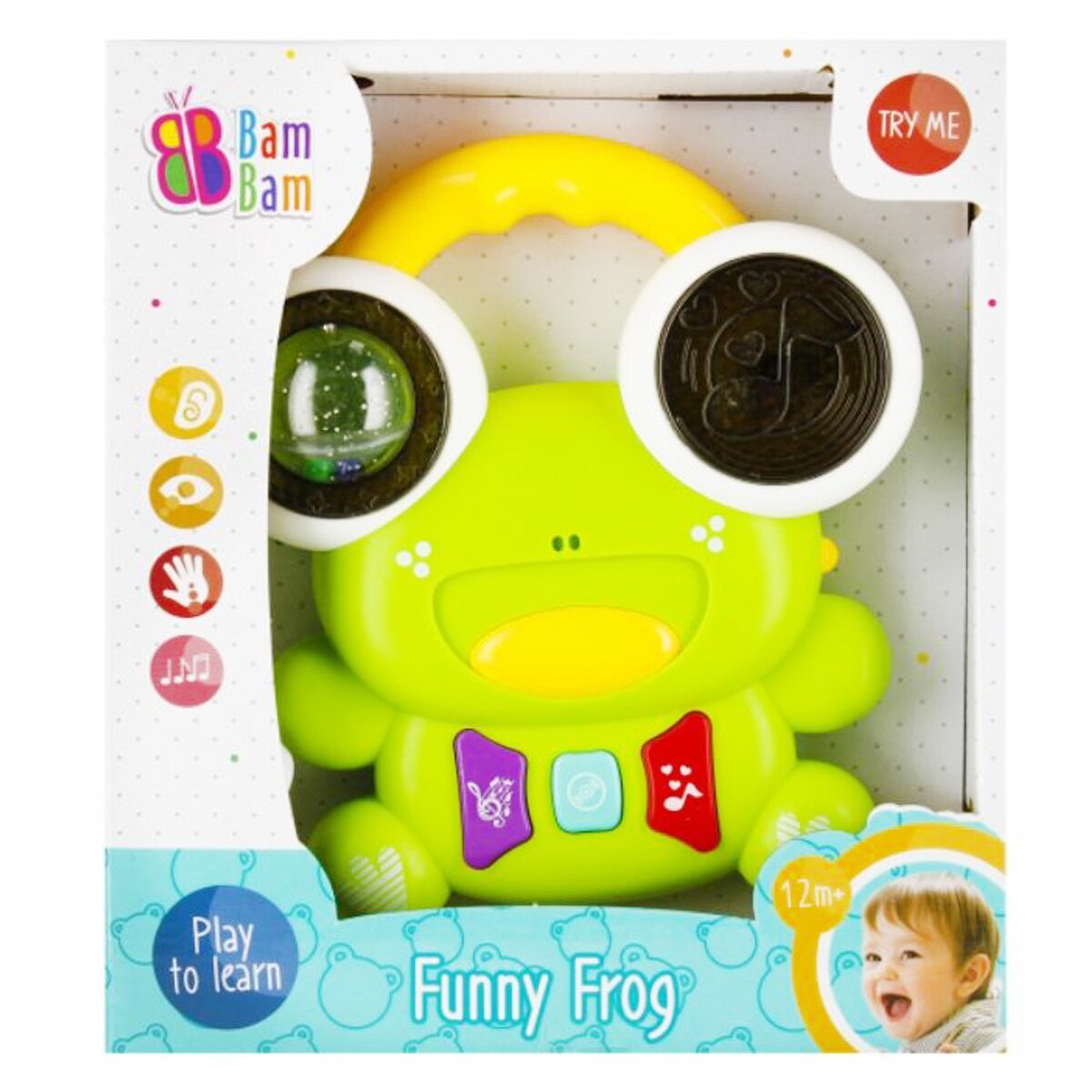 BamBam Jucarie interactiva Broscuta Verde