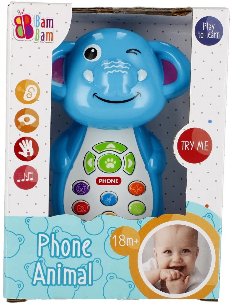 BamBam Jucarie interactiva Telefon Elefant