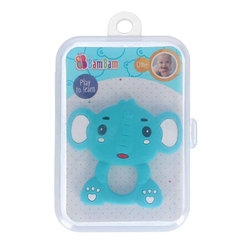 BamBam Jucarie pentru dentitie Elefant Albastru