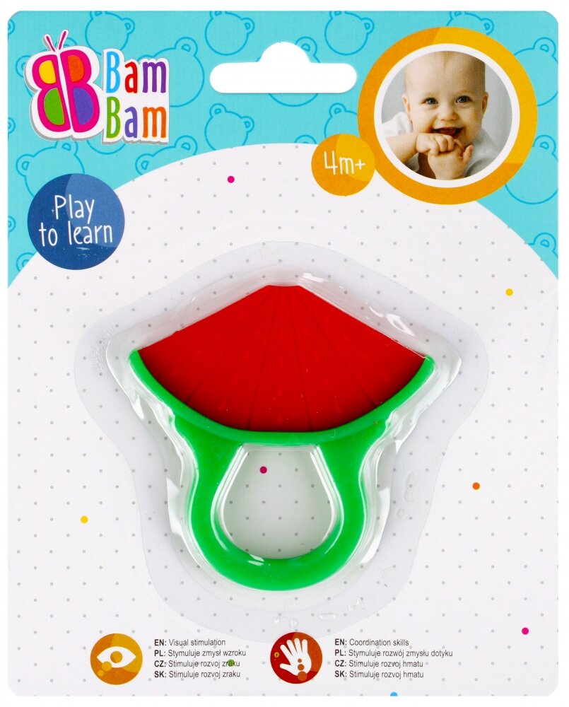 BamBam Jucarie pentru dentitie Pepene rosu