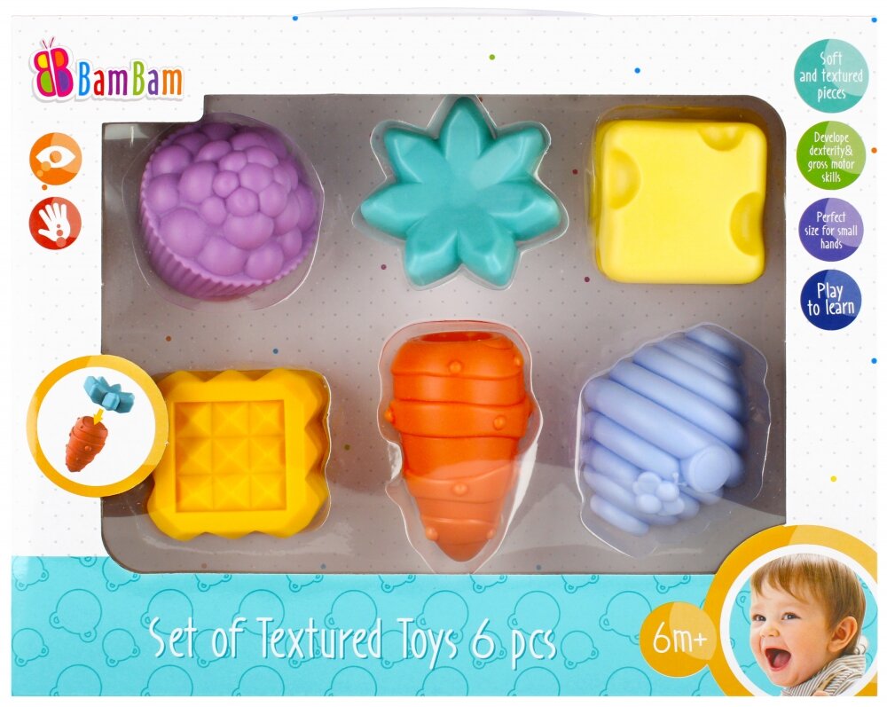 BamBam Set de joaca senzorial 6 buc