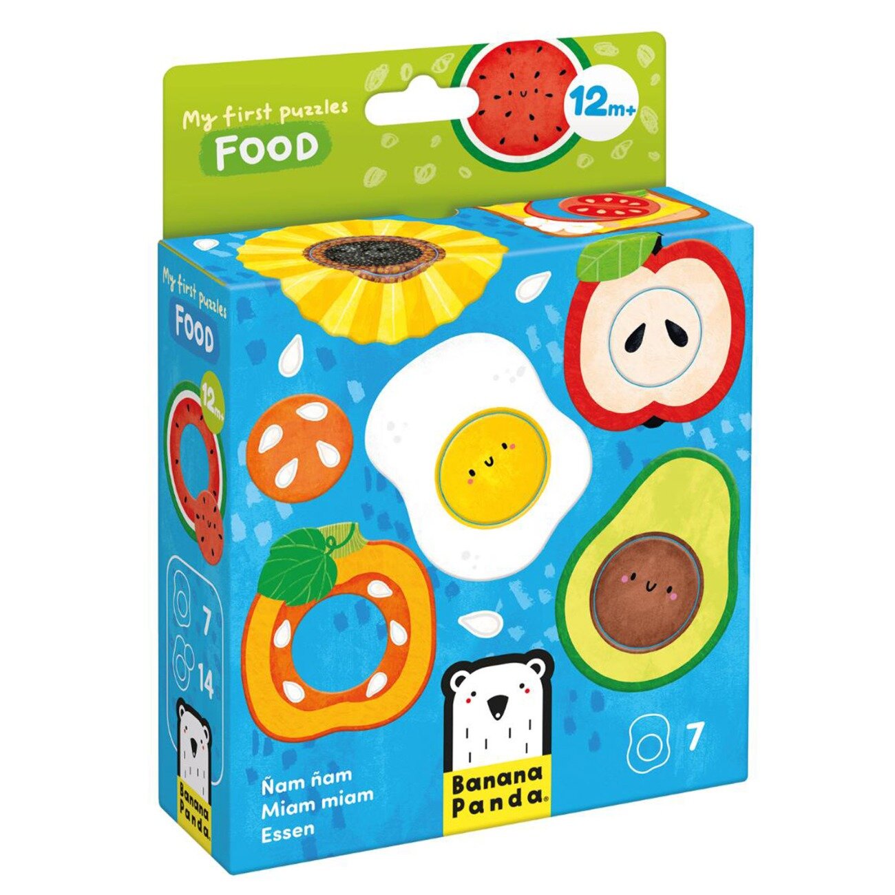 Banana Panda Primul meu puzzle Mancare 14 piese