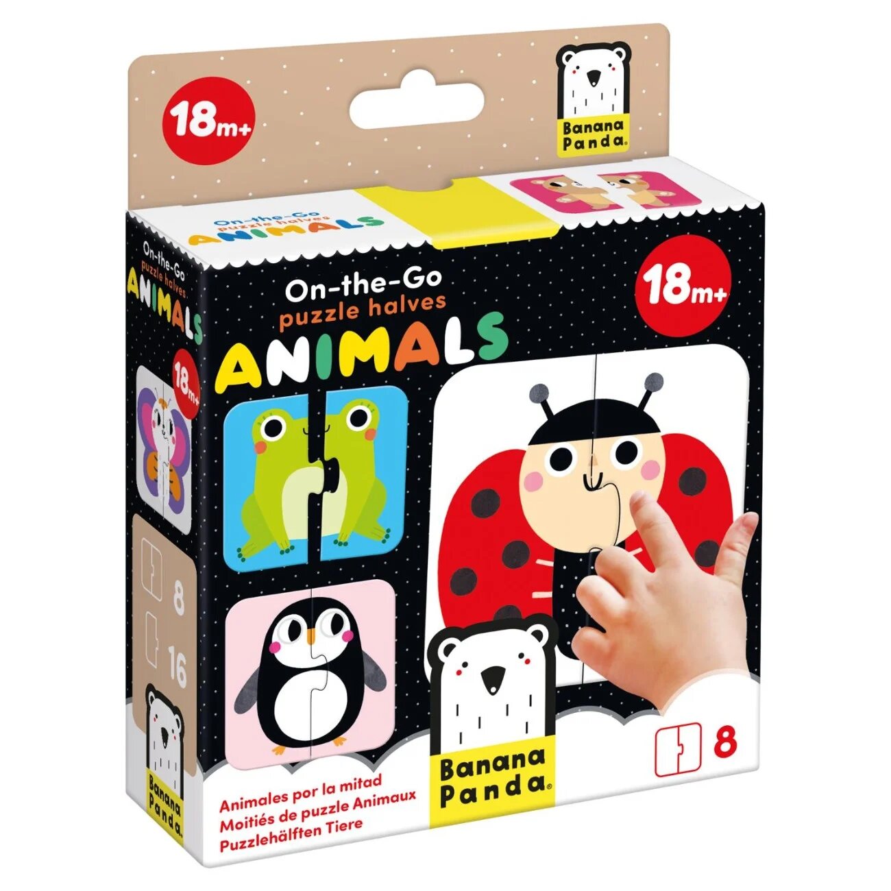 Banana Panda Primul meu puzzle On-The-Go Animale 16 piese