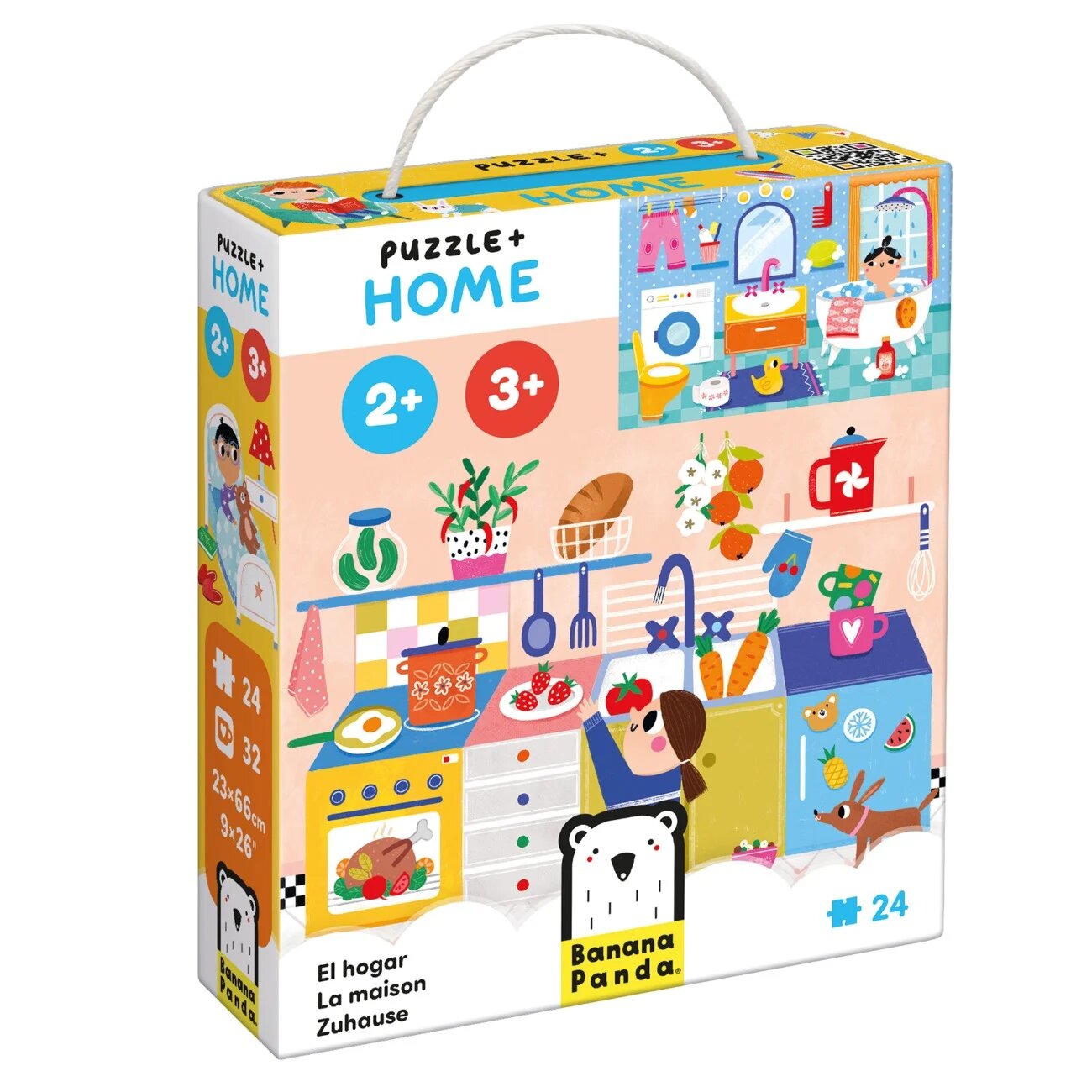 Banana Panda Puzzle Acasa 24 piese