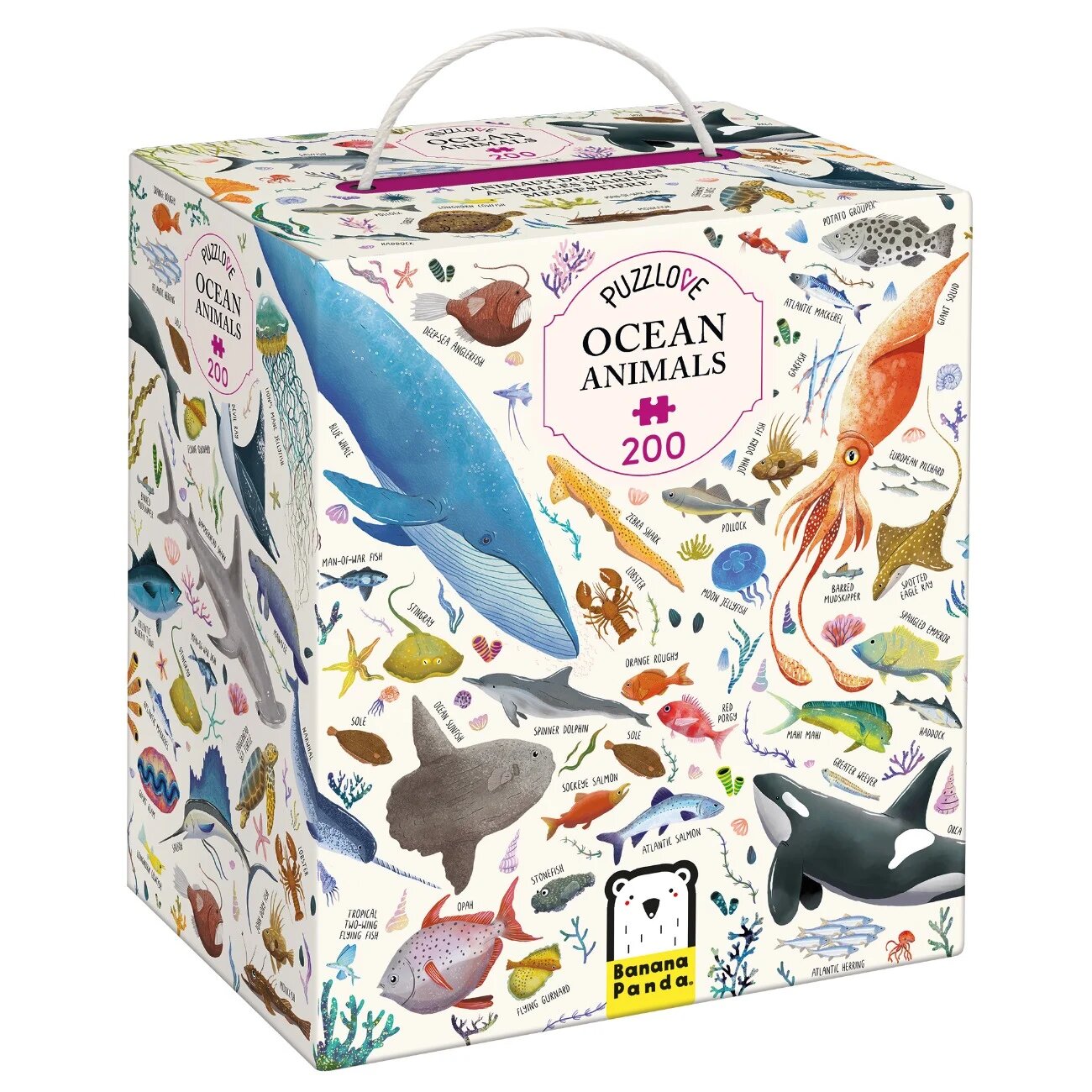 Banana Panda Puzzle Animale din ocean 200 piese