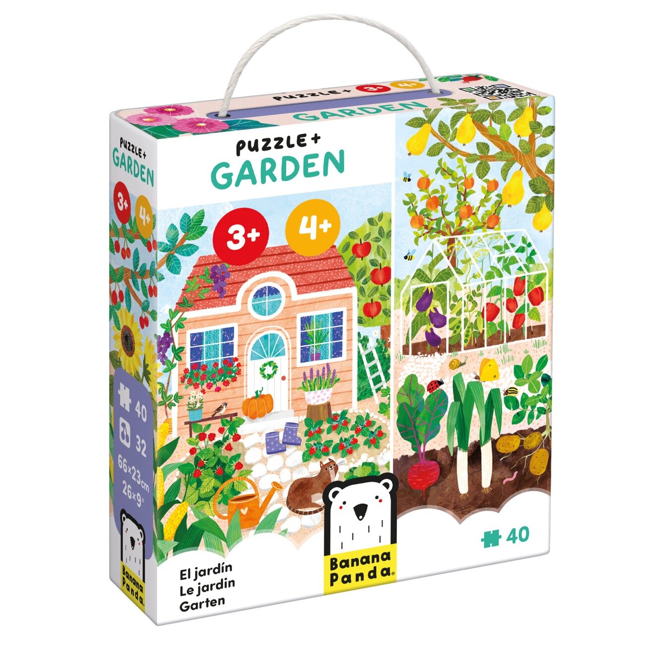 Banana Panda Puzzle Gradina 40 piese