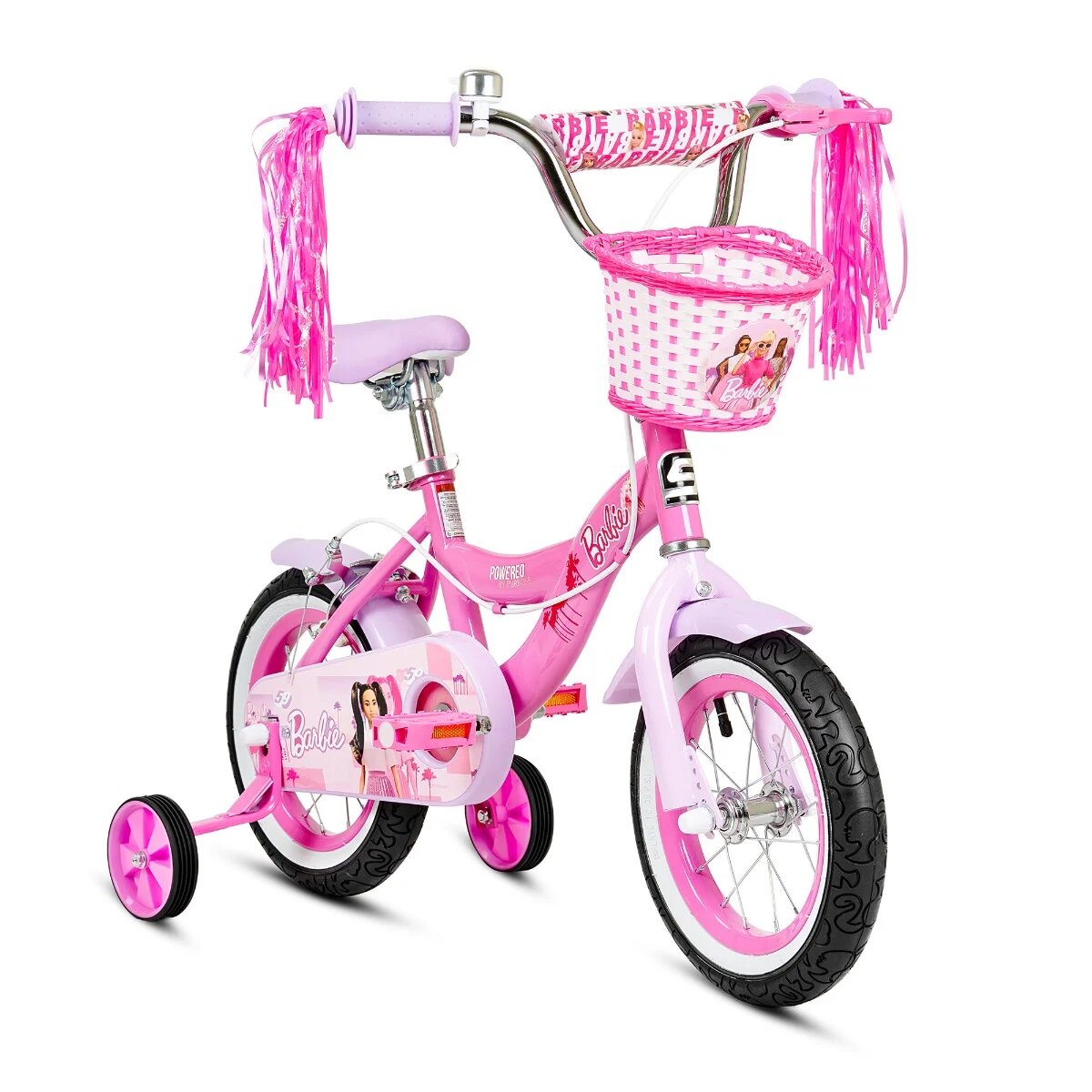 Barbie Bicicleta cu cos si roti ajutatoare 12 inch