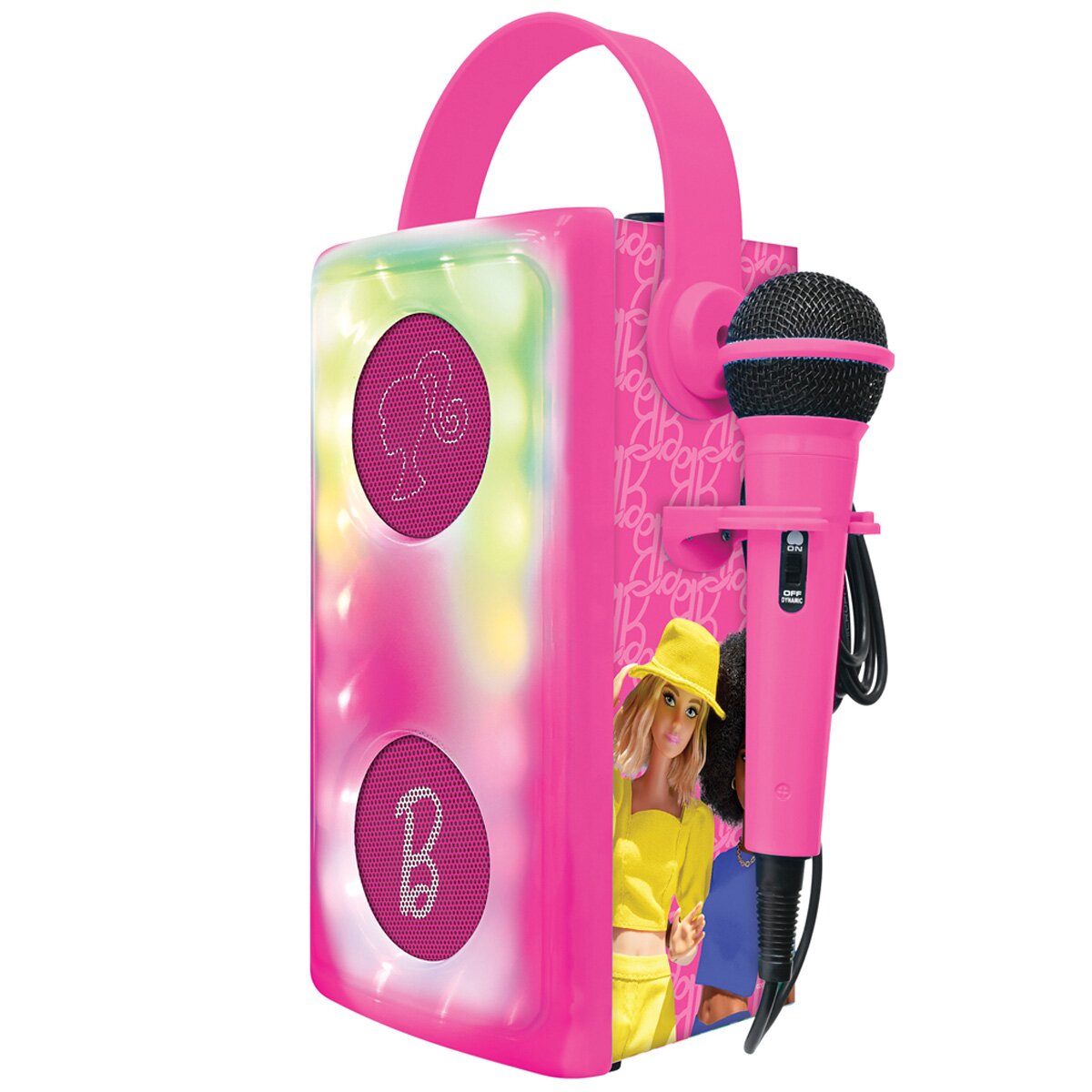 Barbie Boxa wireless cu microfon si lumini Lexibook