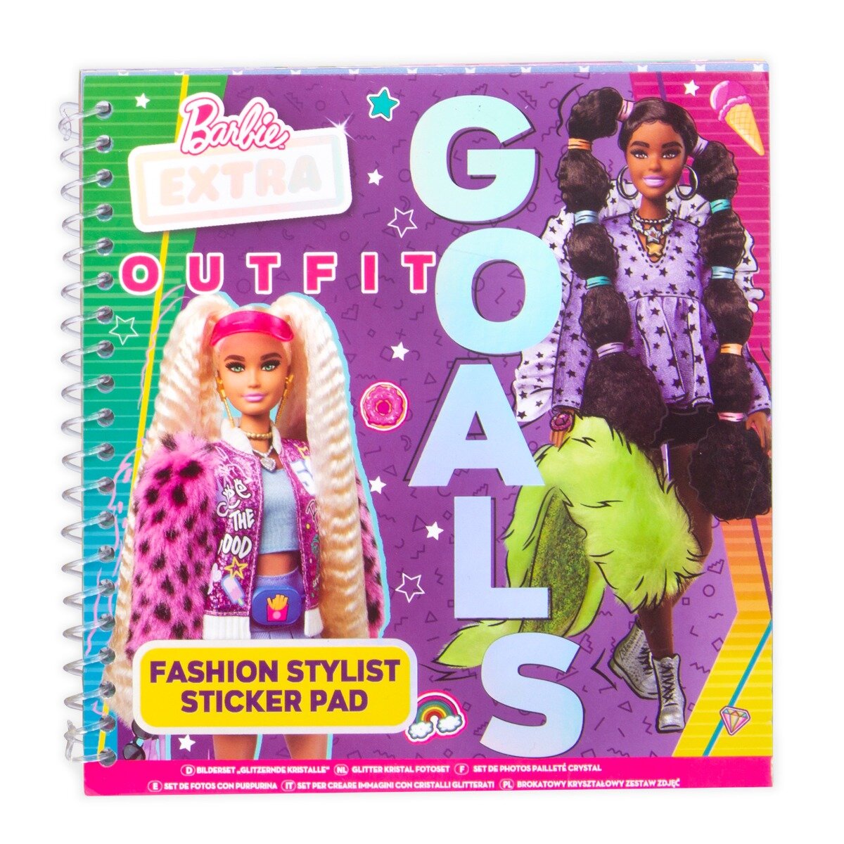 Barbie Carte de activitati cu stickere Extra Outfit Goals Fashion Stylist Sticker