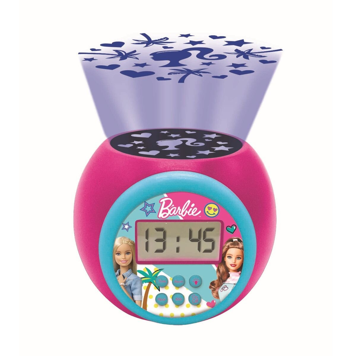 Barbie Ceas desteptator cu proiector si temporizator Lexibook