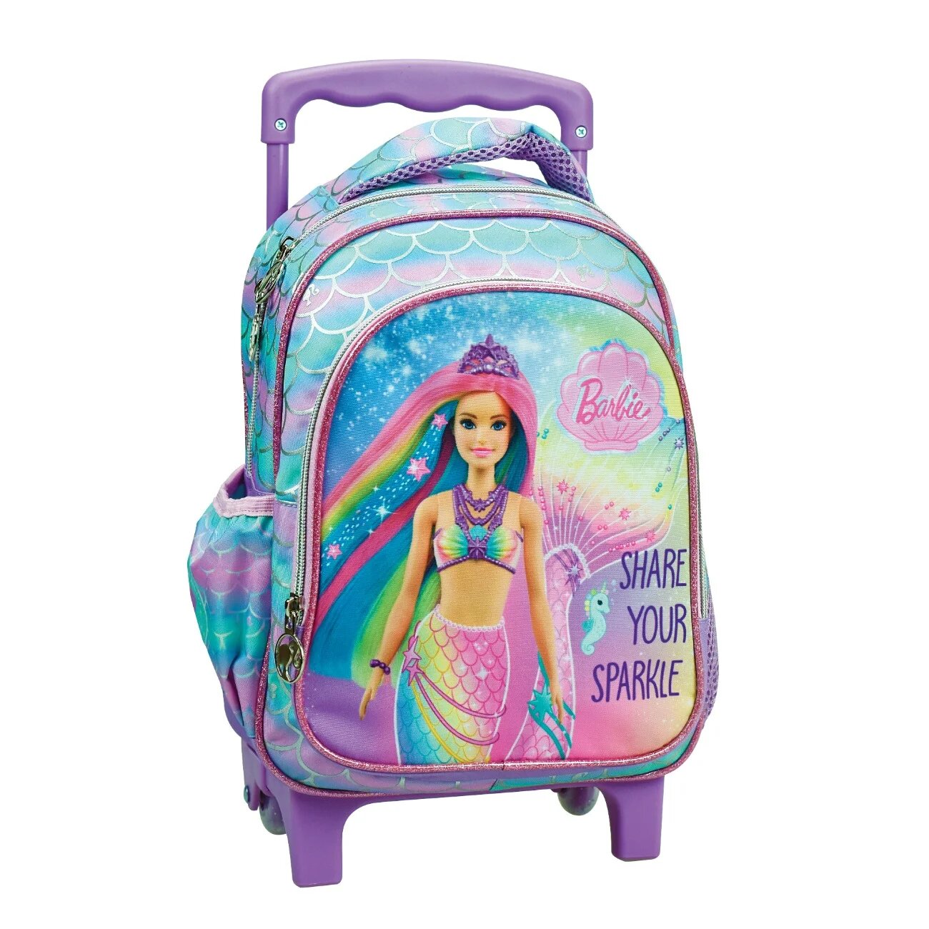 Barbie Ghiozdan tip troler cu 1 compartiment Fantasy