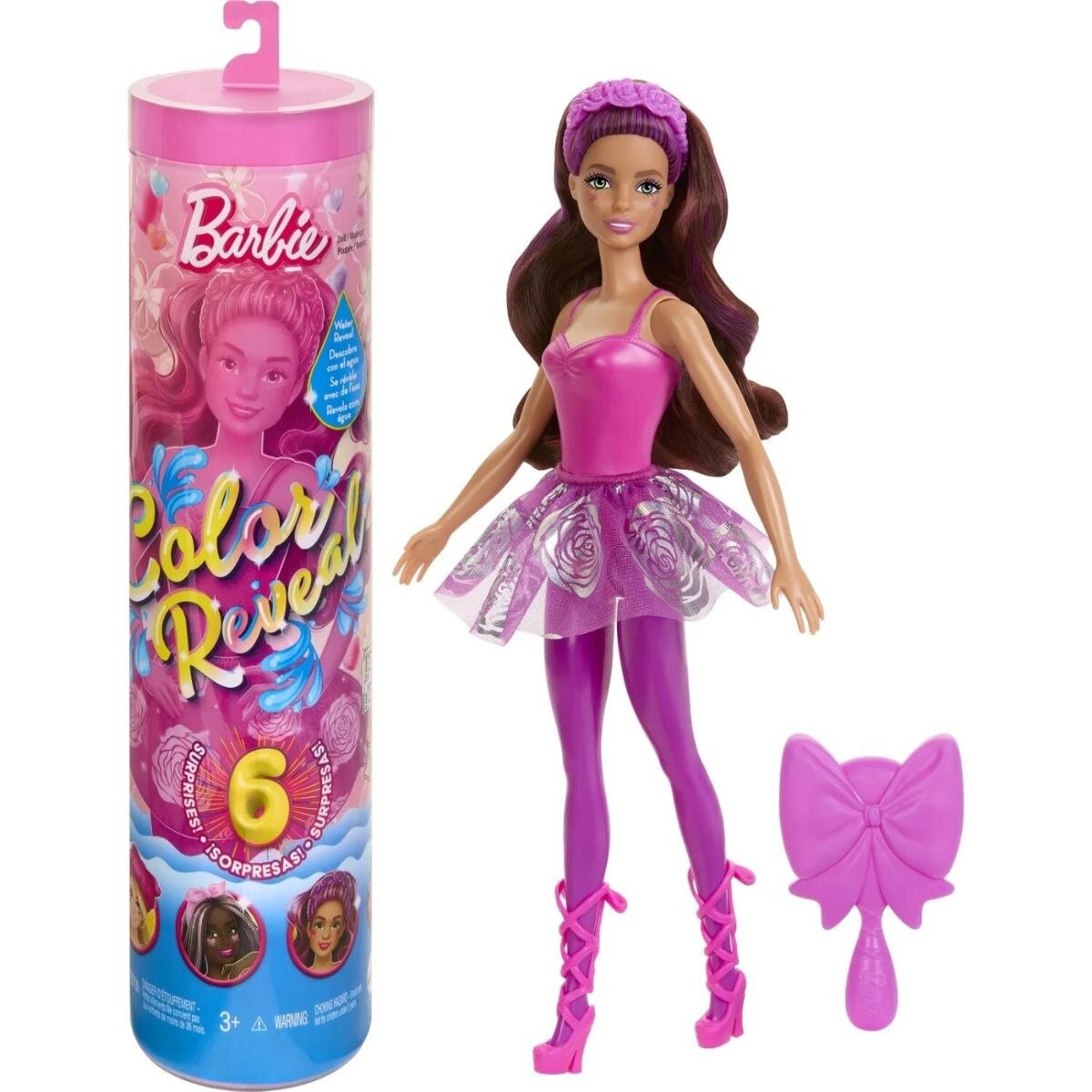 Barbie Papusa balerina surpriza Color Reveal HRK17