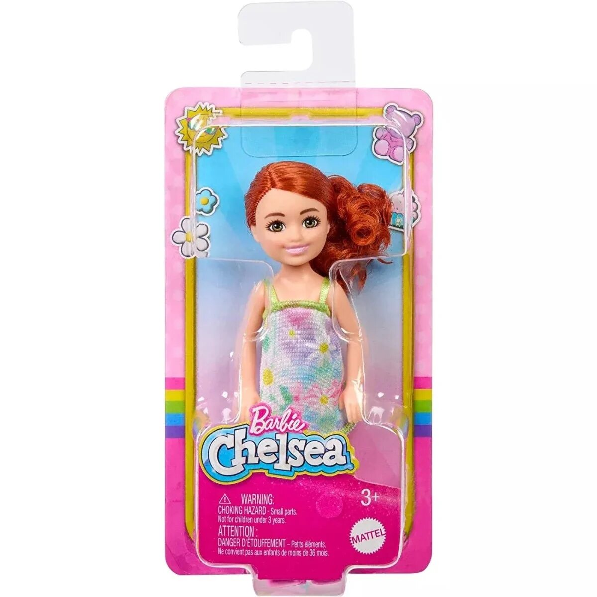 Barbie Papusa Chelsea Floral Dress HNY56