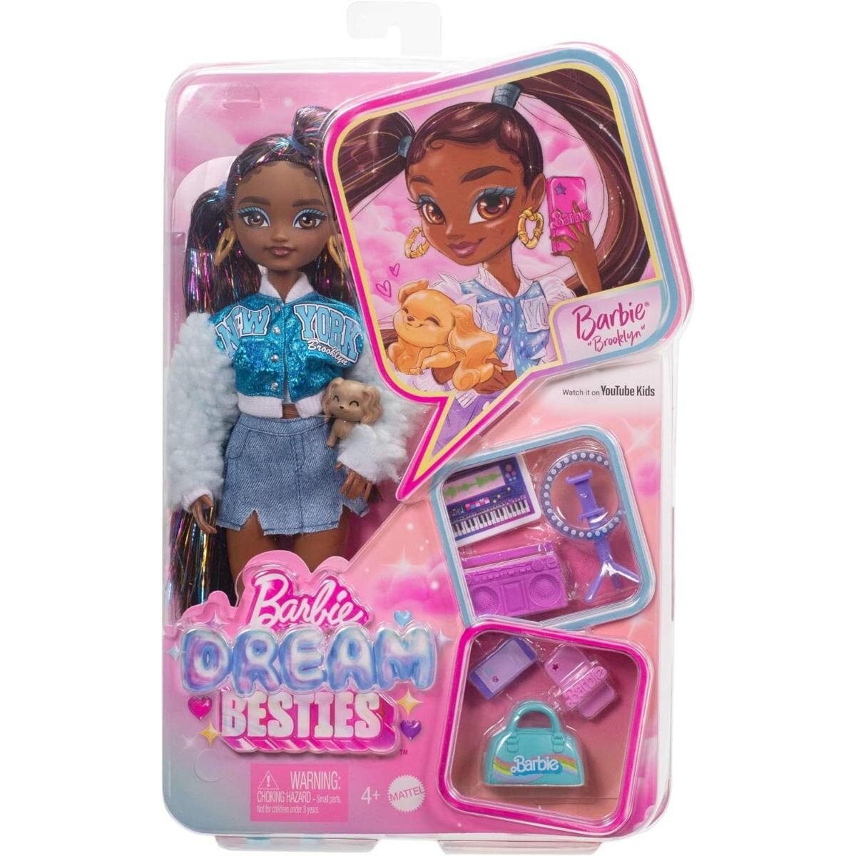 Barbie Papusa cu accesorii Dream Besties Brooklyn HYC22