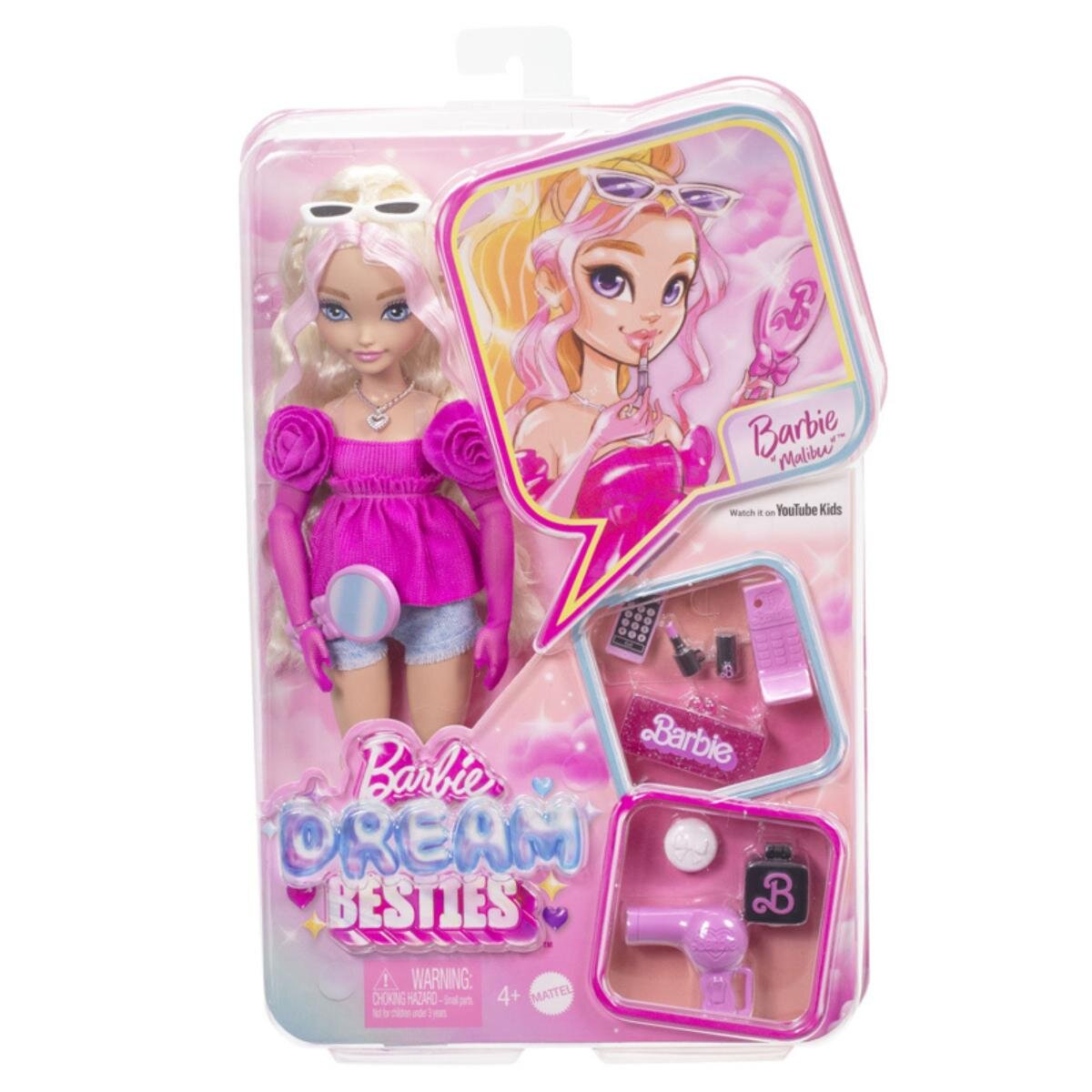 Barbie Papusa cu accesorii Dream Besties Malibu HYC21