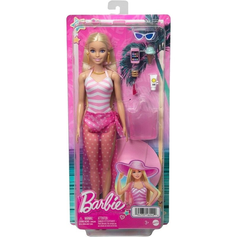 Barbie Papusa cu accesorii La plaja HPL73