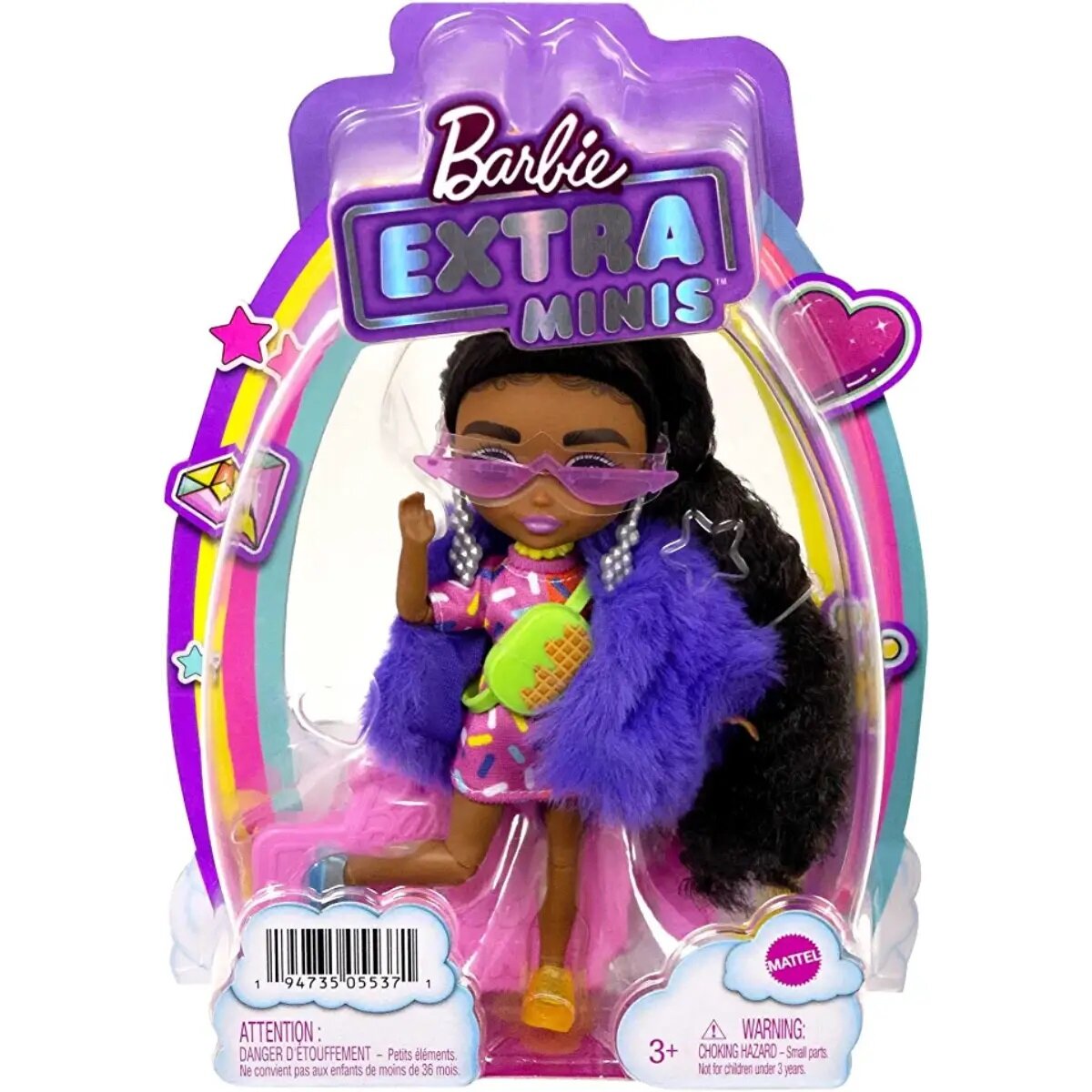 Barbie Papusa cu par lung si accesorii Extra Minis HGP63