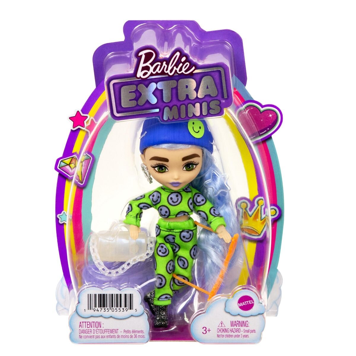 Barbie Papusa cu par lung si accesorii Extra Minis HGP65