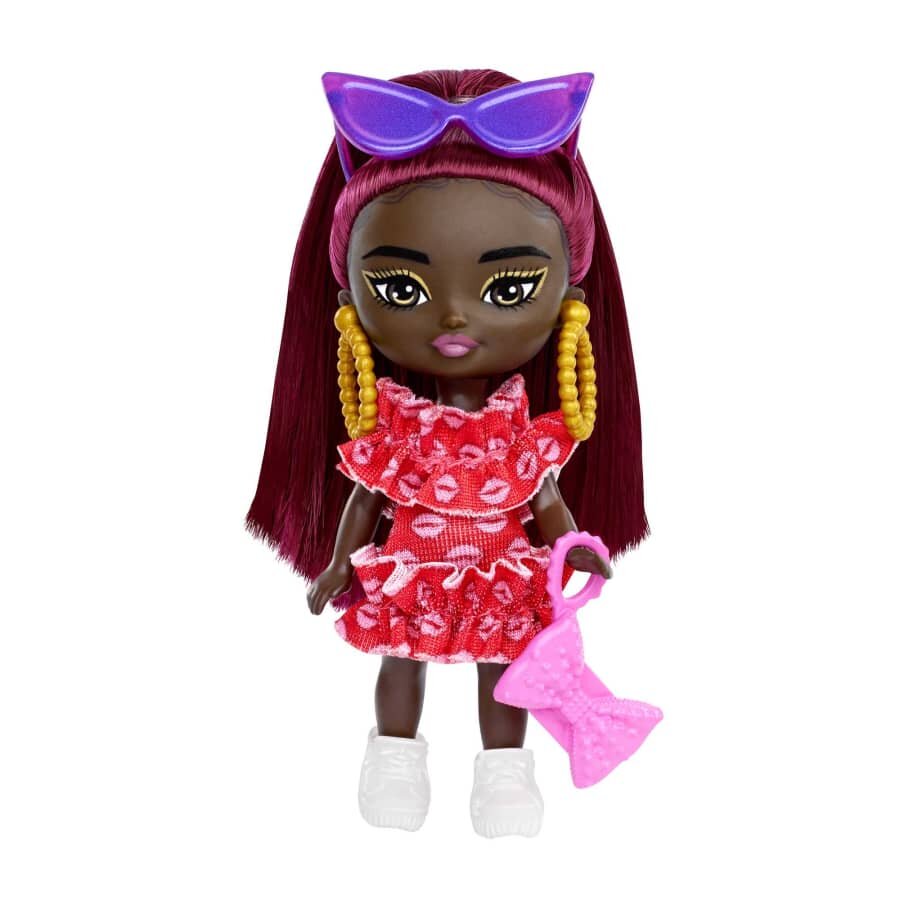 Barbie Papusa Extra Mini Minis cu par si accesorii 8 cm HLN47