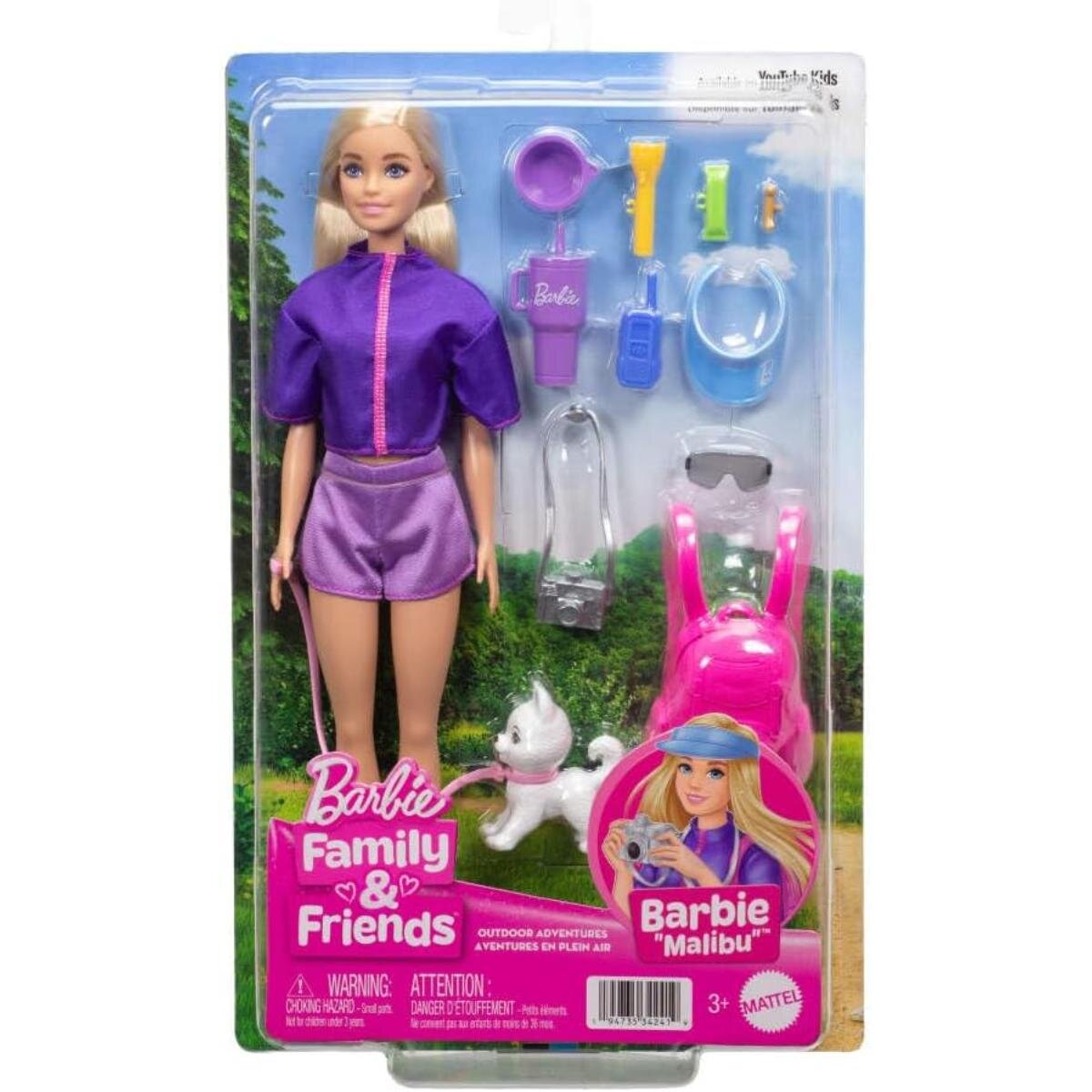 Barbie Papusa Family&Friends Outdoor Adventure Malibu JJV59