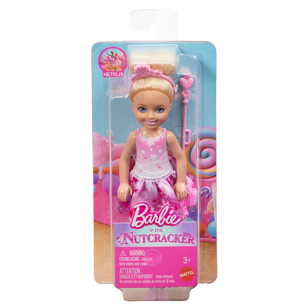 Barbie Papusa in The Nutcracker Chelsea Snowfairy JNB00