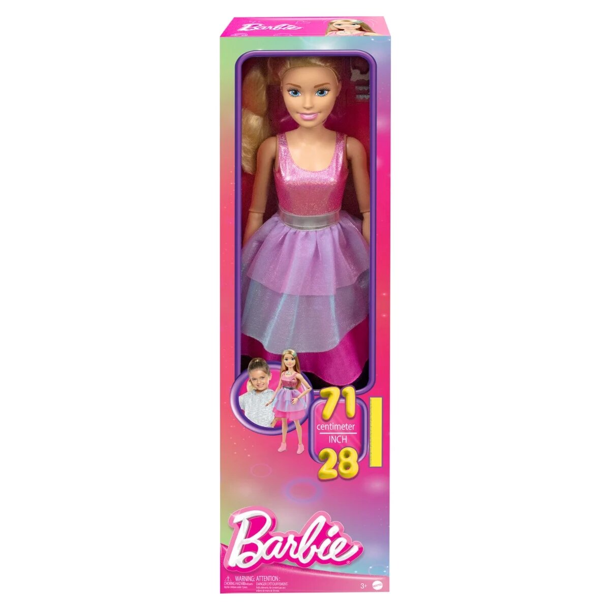 Barbie Papusa in tinuta roz 71 cm HJY02