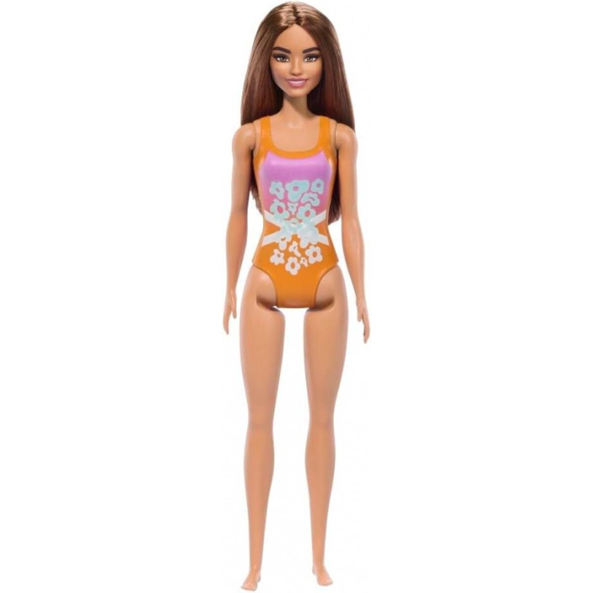 Barbie Papusa La plaja in costum de baie Tropical Pink HXX50