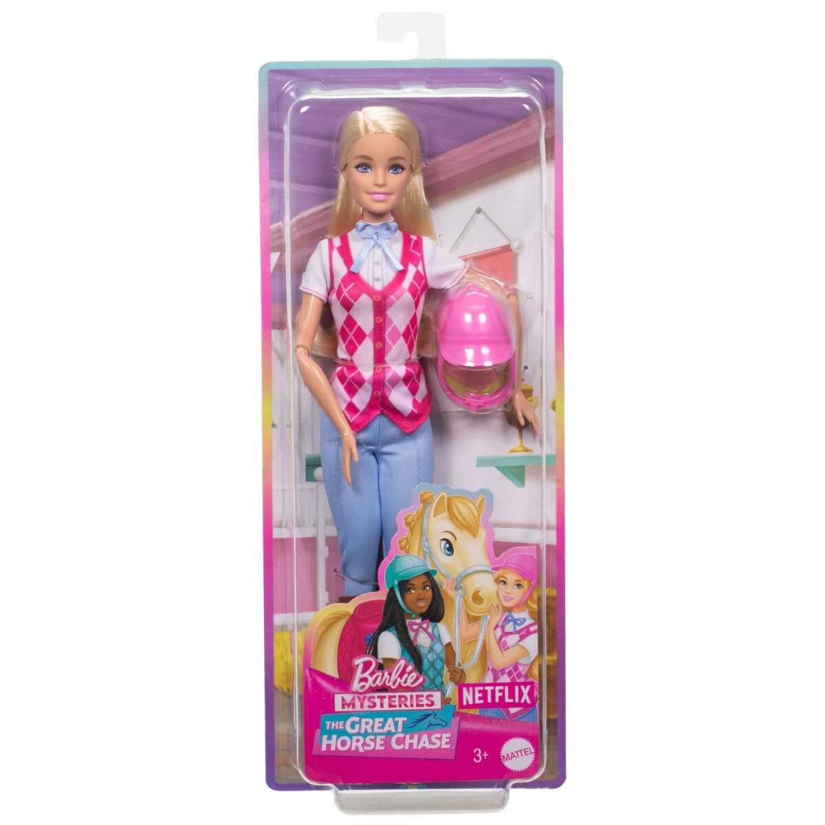 Barbie Papusa Mysteries The Great Horse Chase Malibu la echitatie HXJ38