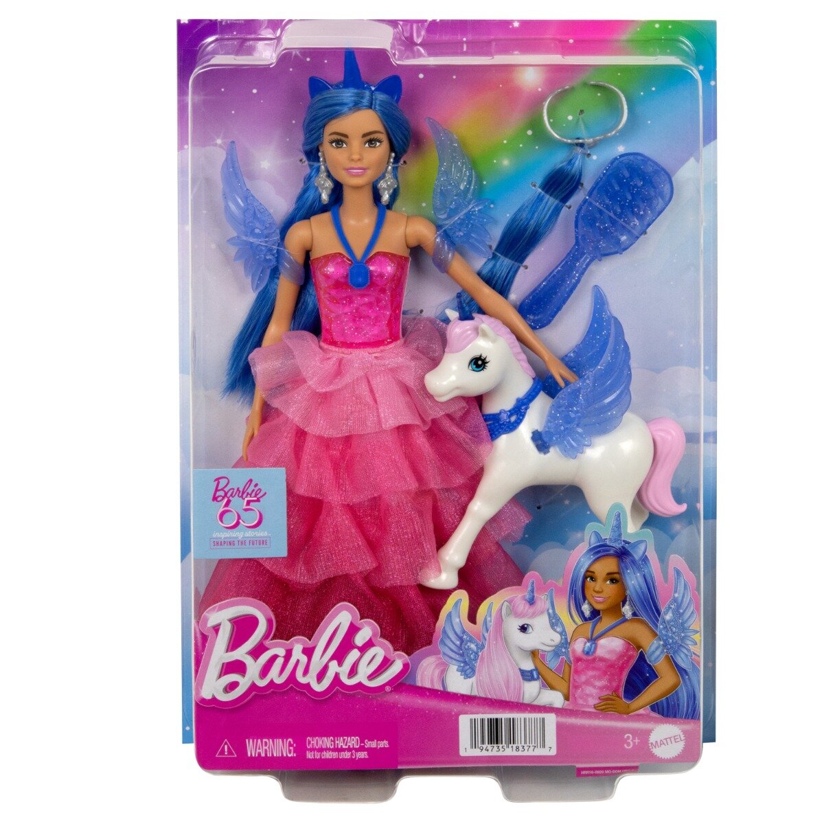 Barbie Papusa printesa cu unicorn HRR16