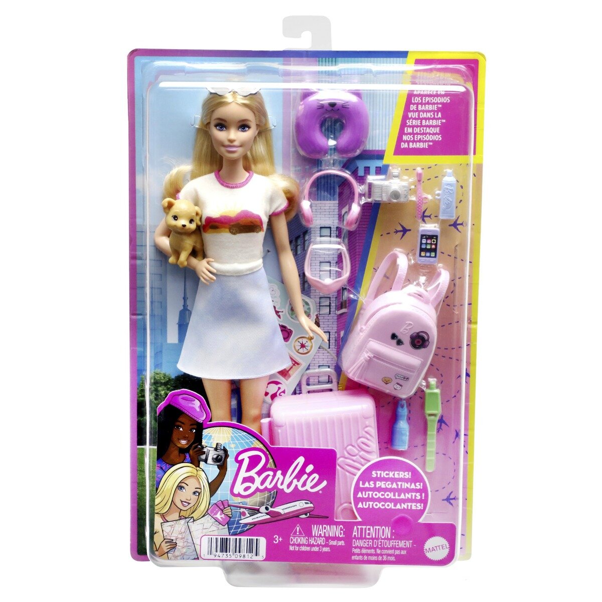 Barbie Papusa si accesorii set de voiaj HJY18