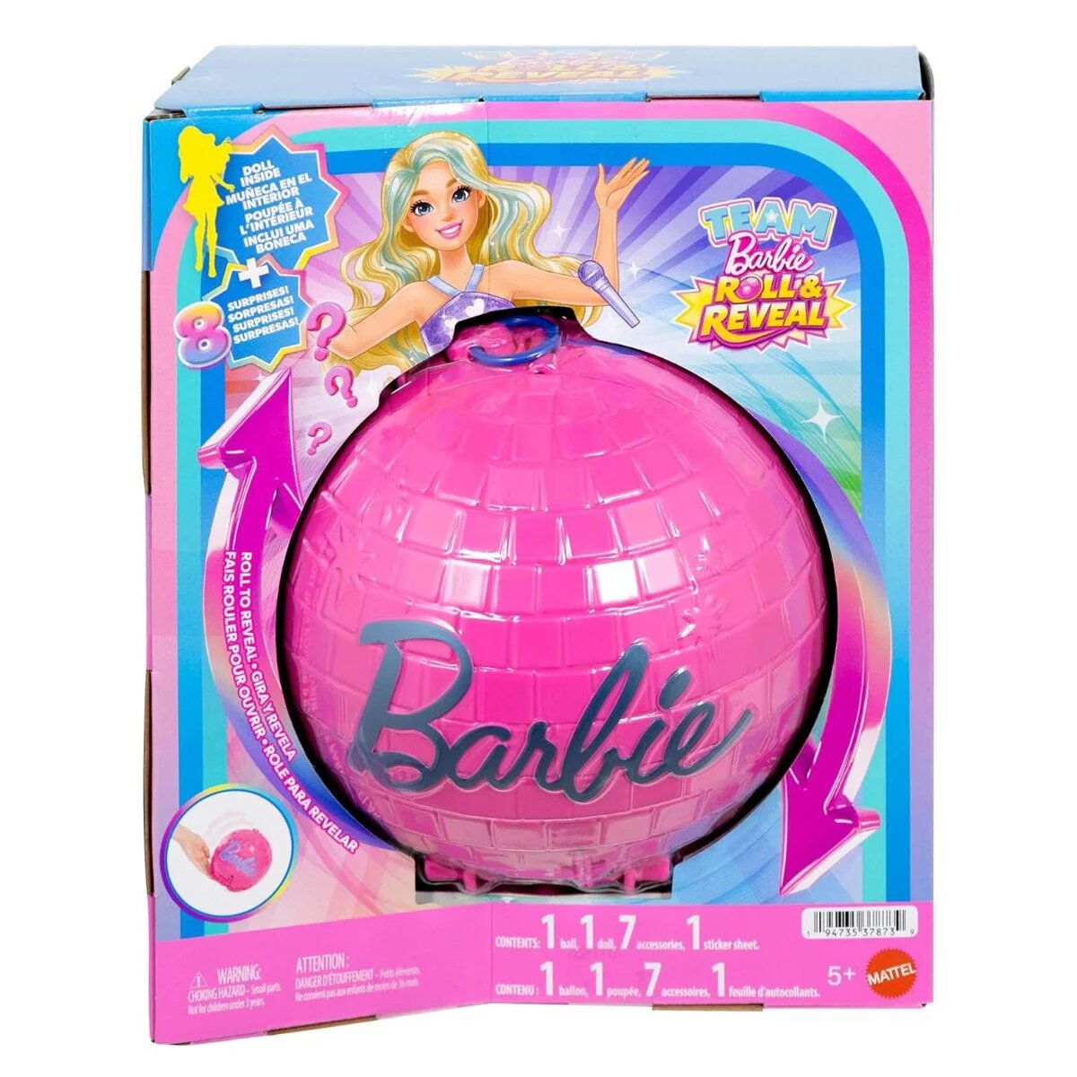 Barbie Papusa Team Roll & Reveal Pop Star JMK19