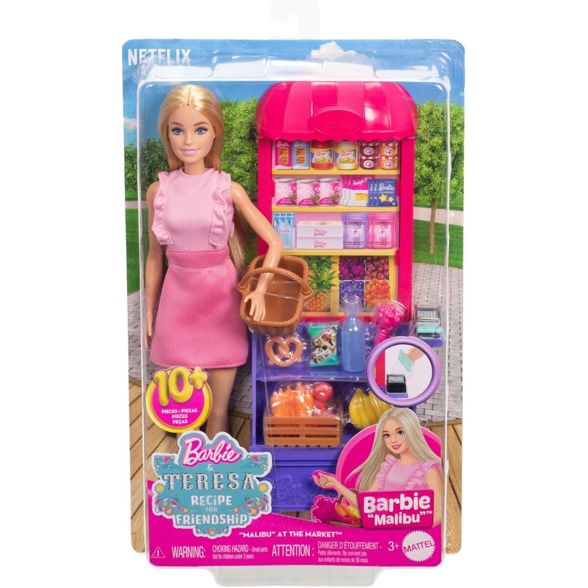 Barbie Set de joaca and Teresa Recipe for Friendship Malibu at the Market JCT05