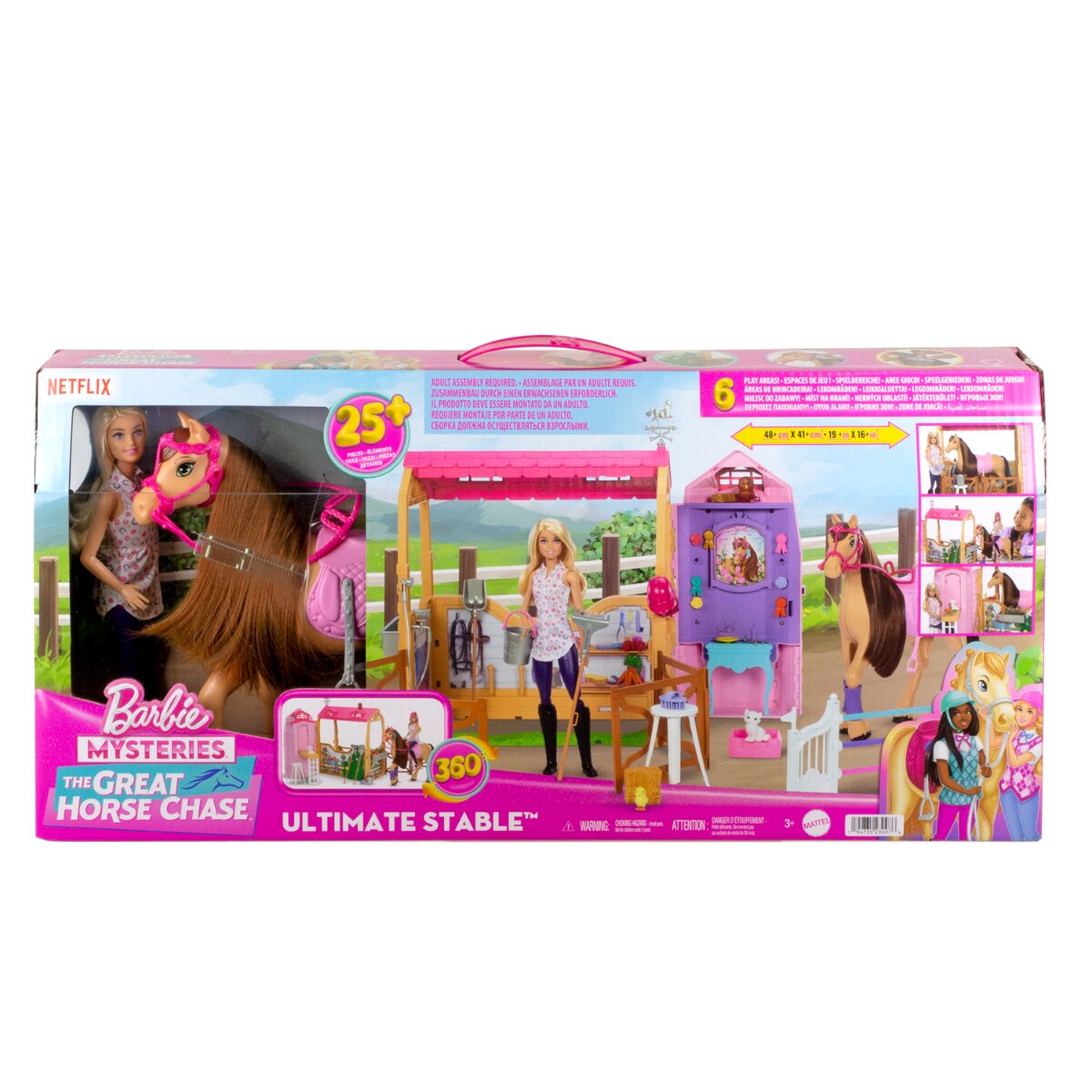 Barbie Set de joaca cu papusa Mysteries The Great Horse Chase HXJ44