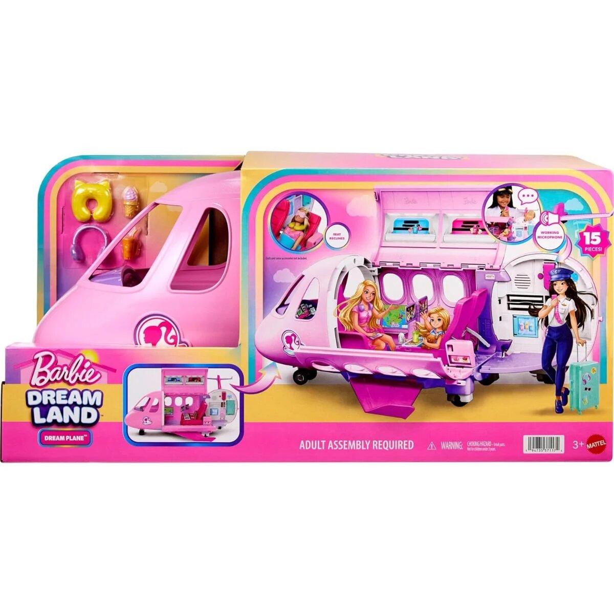 Barbie Set de joaca in avionul de vis al lui Dream Land JLW92