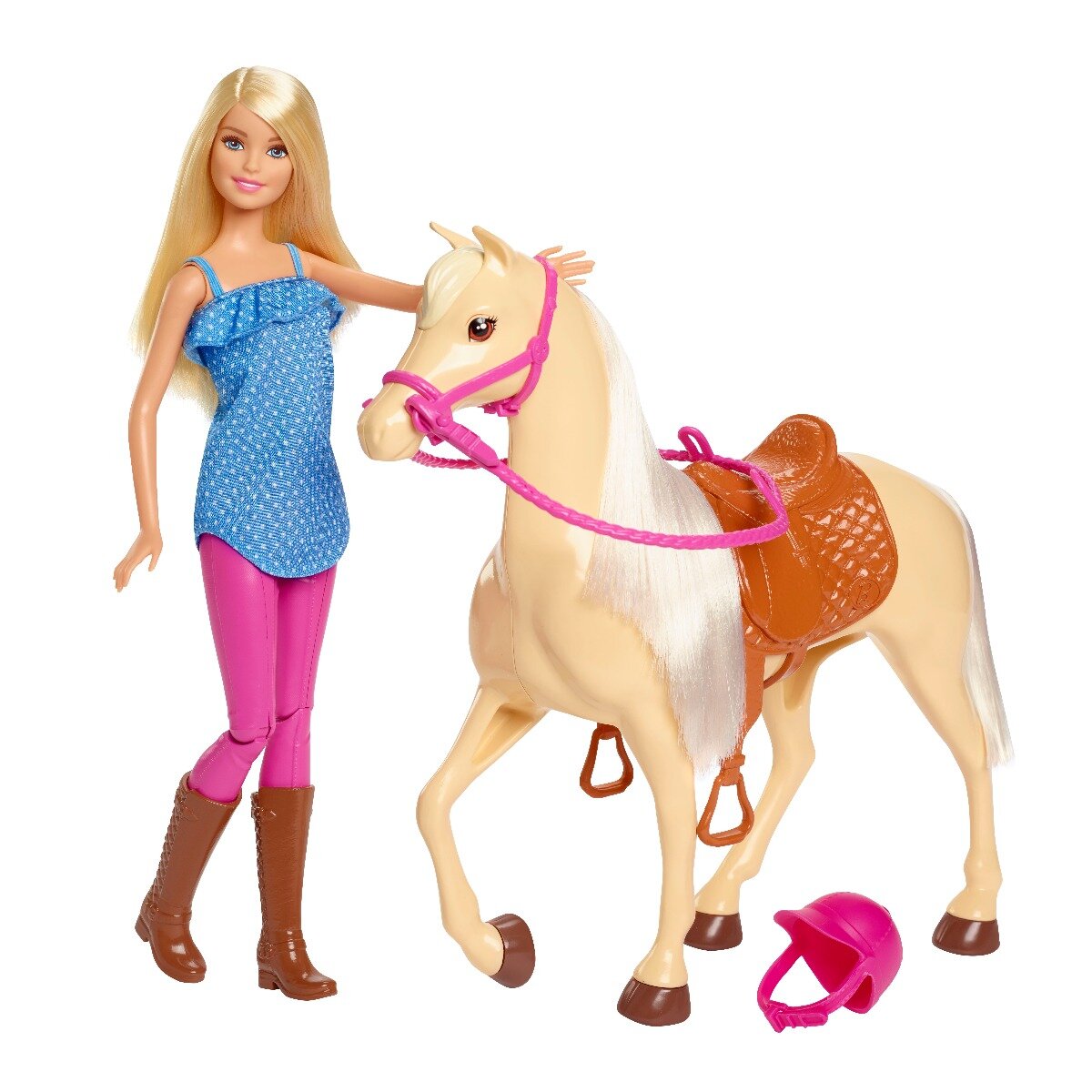 Barbie Set de joaca Papusa si calut
